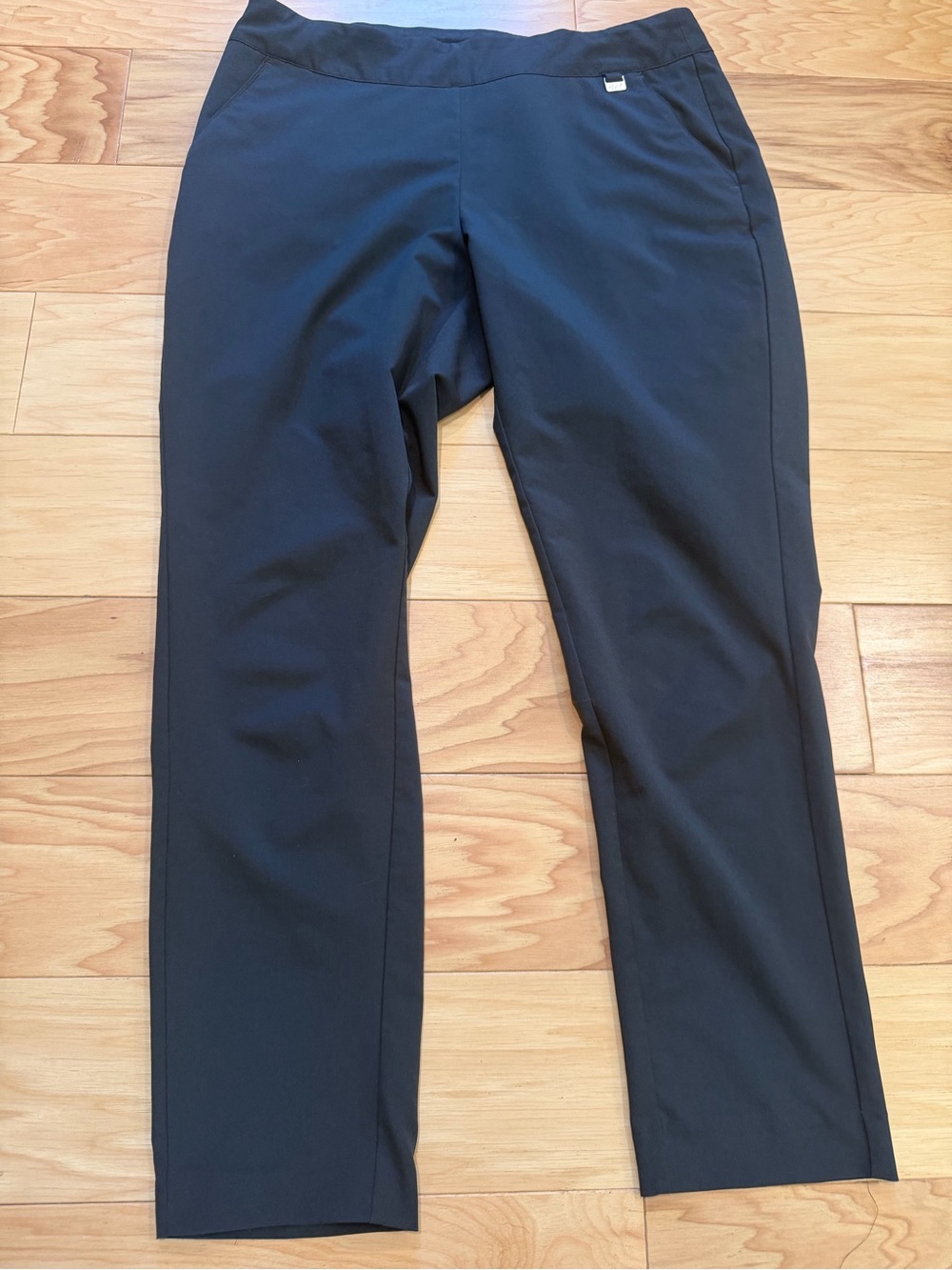 Greg Norman Collection Straight-Leg Black Performance Pants - Women's golf pants